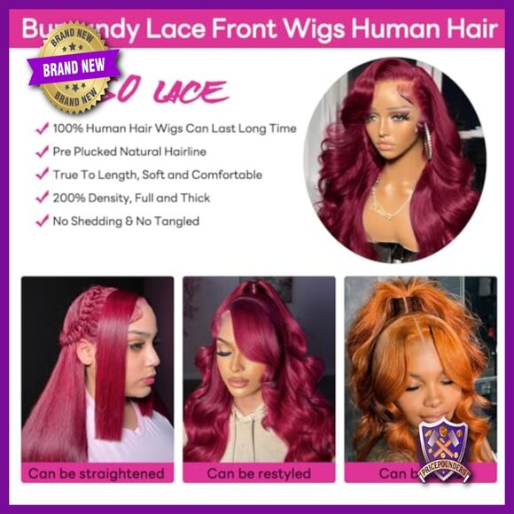 360 Lace Front Human Hair Wig Body Wave 28 Inch Glueless Pre Plucked main image 4